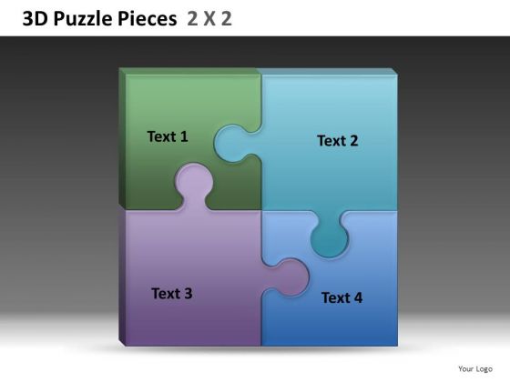 Square Puzzle PowerPoint Temlates