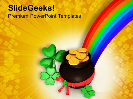 St Patricks Day Celebration Background PowerPoint Templates Ppt Backgrounds For Slides 0313