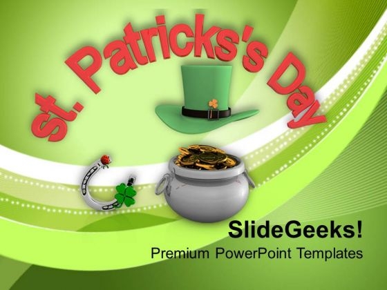 St Patricks Day Global Celebration With Symbols PowerPoint Templates Ppt Backgrounds For Slides 0213