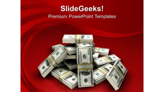 Stack Of Dollars Money Finance PowerPoint Templates And PowerPoint Themes 1112