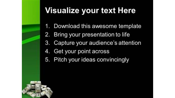 Stack Of Dollars Money Finance PowerPoint Templates Ppt Backgrounds For Slides 1212