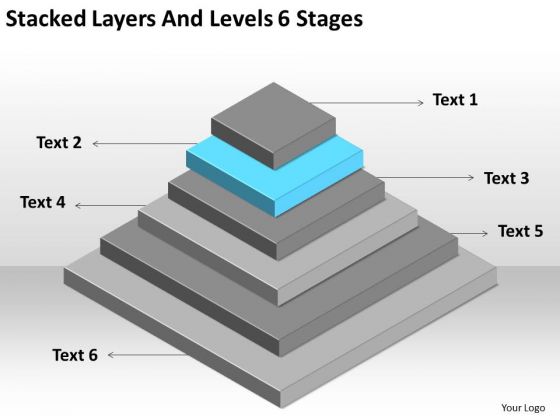 Stacked Layers And Levels 6 Stages Ppt Small Business Plan Sample PowerPoint Templates