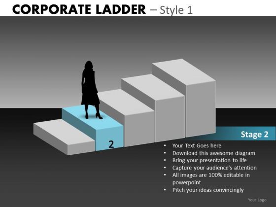 Stage 2 Corporate Steps PowerPoint Templates