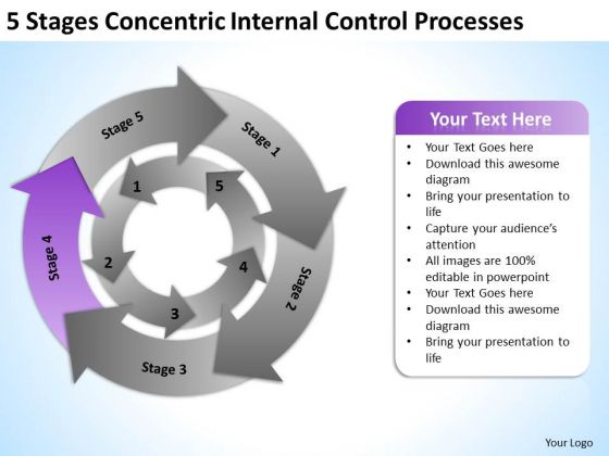 Stages Concentric Internal Control Processes Ppt How Do Make Business Plan PowerPoint Slides