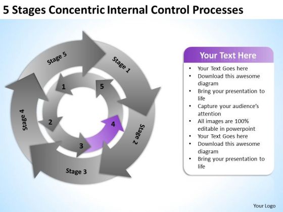 Stages Concentric Internal Control Processes Ppt Sample Of Business Plan PowerPoint Templates