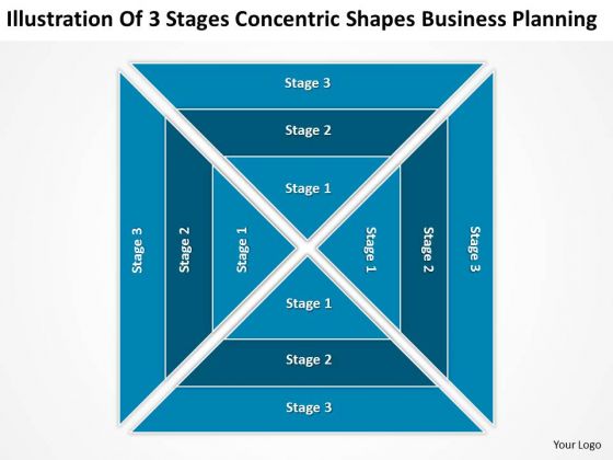 Stages Concentric Shapes Business Planning Ppt Import Export PowerPoint Templates