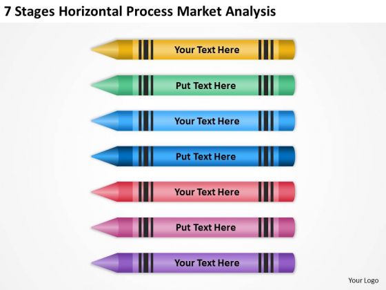 Stages Horizontal Process Market Analysis Real Estate Agent Business Plan PowerPoint Slides