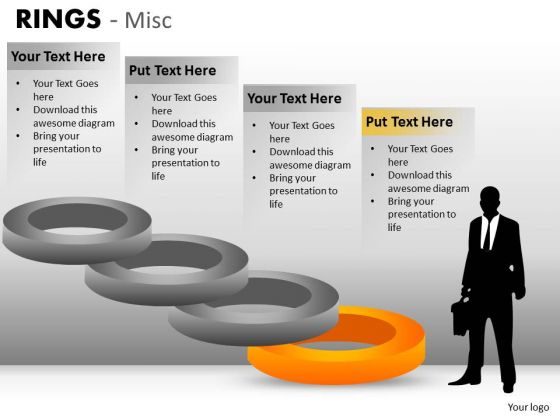 Stair Case Diagram With Rings PowerPoint Templates And Editable Ppt Slides
