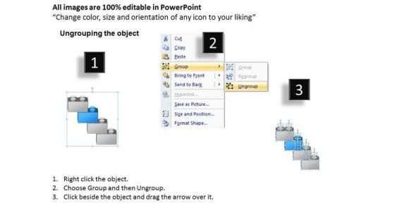Staircase Shape To Show Process Flow 4 Stages Ppt Real Estate Business Plan PowerPoint Slides