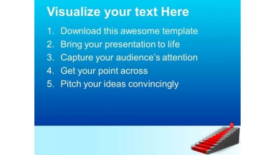 Stairs Showing Path To Success PowerPoint Templates Ppt Backgrounds For Slides 0313