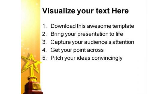 Star Award Entertainment PowerPoint Templates And PowerPoint Backgrounds 0211