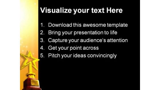 Star Award Entertainment PowerPoint Templates And PowerPoint Backgrounds 0211