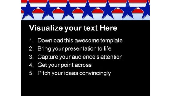 Stars And Stripes Abstract Background PowerPoint Templates And PowerPoint Backgrounds 0811