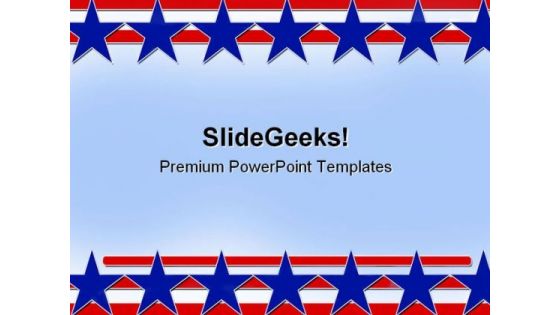 Stars And Stripes Abstract Background PowerPoint Themes And PowerPoint Slides 0811