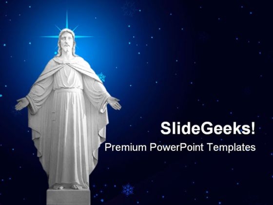Statue Of Jesus01 Religion PowerPoint Themes And PowerPoint Slides 0811
