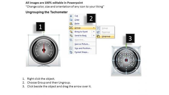 Status Tachometer Full Dial PowerPoint Slides And Ppt Diagram Templates