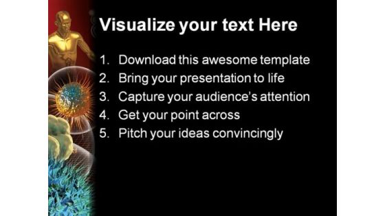 Stem Cells Medical PowerPoint Template 0910