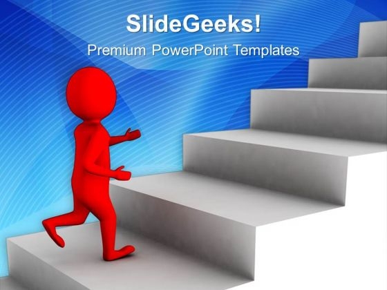 Steps Moving Towards Success PowerPoint Templates Ppt Backgrounds For Slides 0513