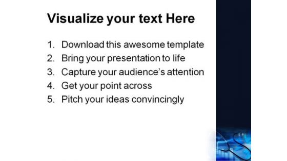 Stethoscope Medical PowerPoint Themes And PowerPoint Slides 0211
