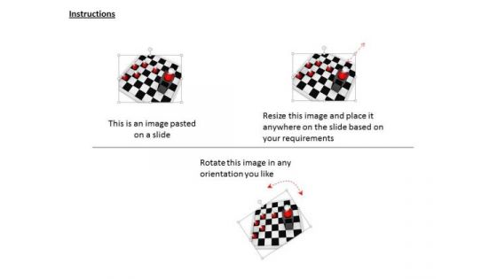 Stock Photo 3d Business Executive On Chess Board Bar PowerPoint Slide