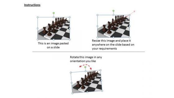 Stock Photo 3d Chess Players Graphics PowerPoint Template