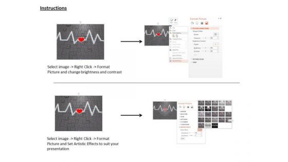 Stock Photo 3d Ecg Graph And Red Heart For Heart Health Image Graphics For PowerPoint Slide