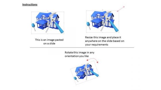 Stock Photo 3d Illustration Of House With Tools PowerPoint Slide