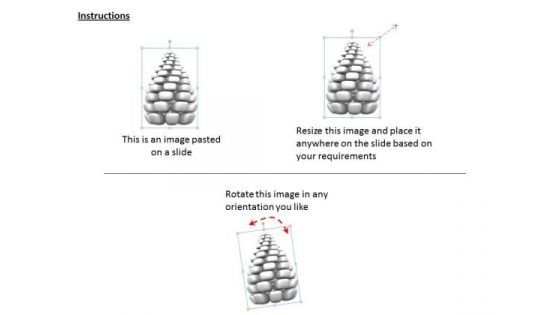 Stock Photo 3d Image Of Grey Pine Tree PowerPoint Slide