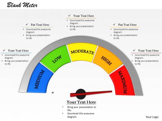 Stock Photo 3d Meter With Maximum Value PowerPoint Slide