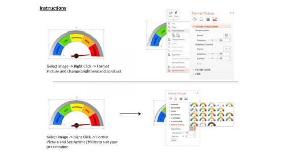 Stock Photo 3d Meter With Maximum Value PowerPoint Slide