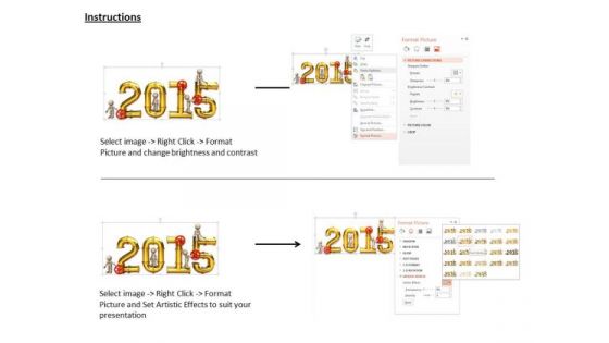 Stock Photo 3d Team With New Year 2015 Pipeline PowerPoint Slide