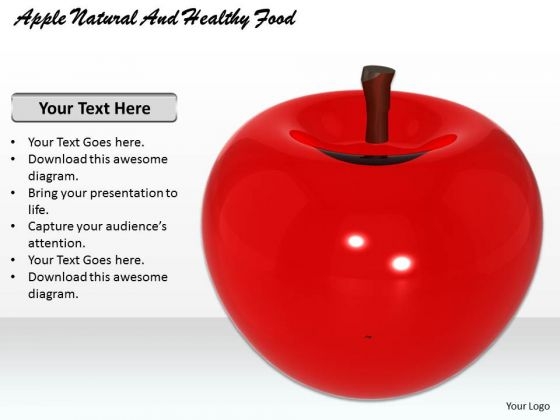 Stock Photo Apple Natural And Healthy Food PowerPoint Template