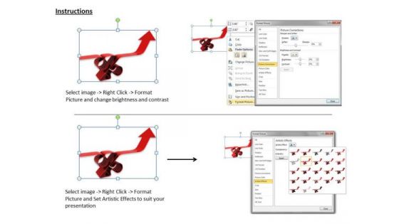 Stock Photo Arrow Percentage Increase Calculation Ppt Template