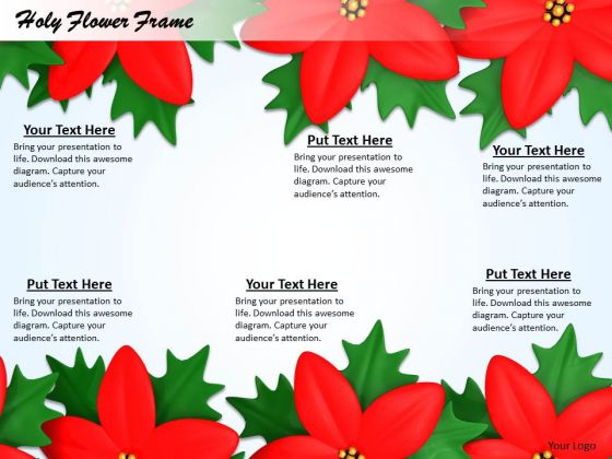 Stock Photo Background Design Of Holy Flowers PowerPoint Slide