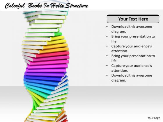 Stock Photo Basic Marketing Concepts Colorful Books Helix Structure