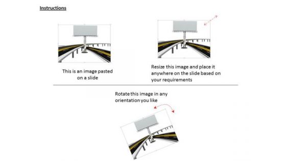 Stock Photo Billboard With Roads For Marketing PowerPoint Slide