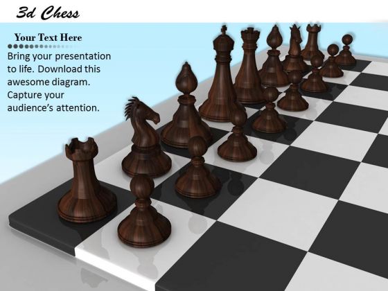 Stock Photo Black Pawns On Chess Board PowerPoint Slide