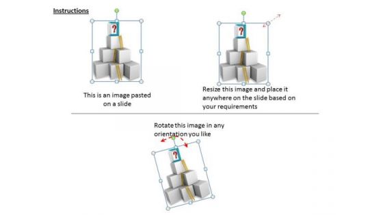 Stock Photo Building Blocks Of Success PowerPoint Slide