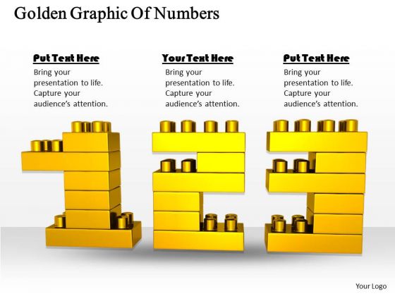 Stock Photo Business And Strategy Golden Graphic Of Numbers Icons Images