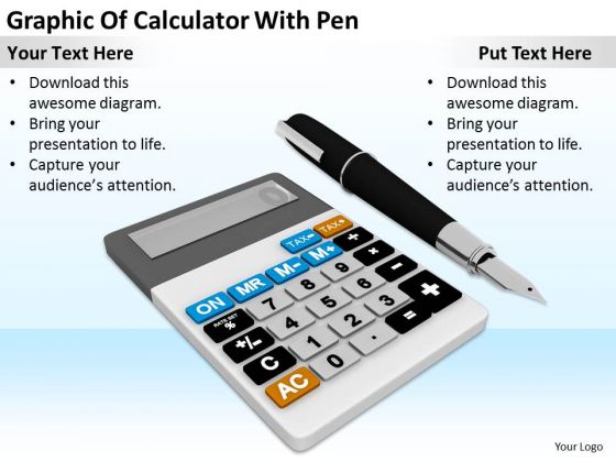 Stock Photo Business Concepts Graphic Of Calculator With Pen Pictures Images