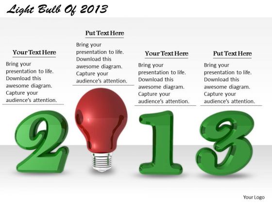 Stock Photo Business Development Strategy Light Bulb Of 2013 Icons Images
