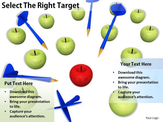 Stock Photo Business Development Strategy Template Select The Right Target Stock Photo Images