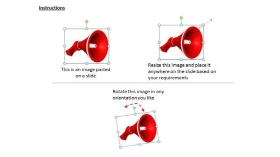 Stock Photo Business Development Strategy Template Use Megaphone For Announcements Pictures