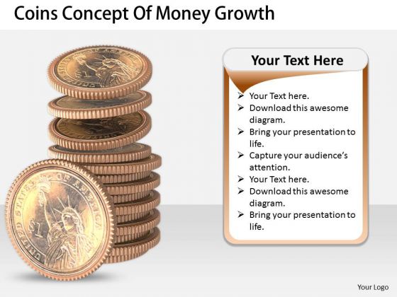 Stock Photo Business Growth Strategy Coins Concept Of Money Pictures Images