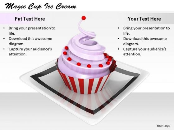 Stock Photo Business Intelligence Strategy Magic Cup Ice Cream Stock Images