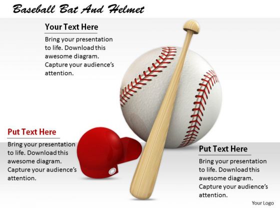 Stock Photo Business Management Strategy Baseball Bat And Helmet Stock Images