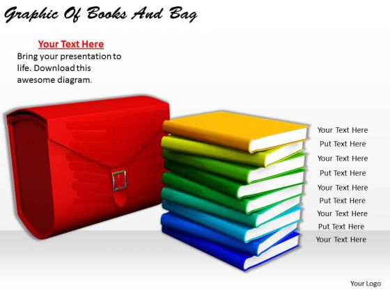 Stock Photo Business Management Strategy Graphic Of Books And Bag Clipart