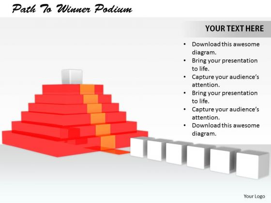 Stock Photo Business Management Strategy Path To Winner Podium Images And Graphics