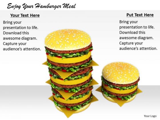Stock Photo Business Marketing Strategy Enjoy Your Hamburger Meal Images And Graphics