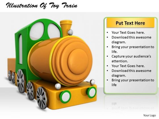 Stock Photo Business Plan And Strategy Illustration Of Toy Train Stock Images